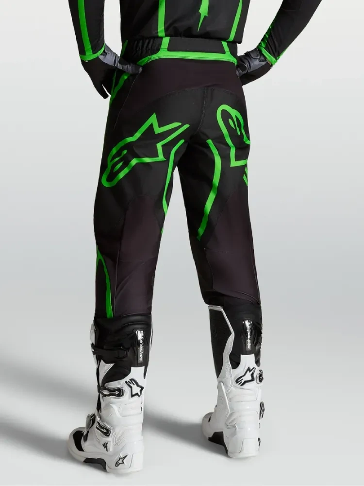 Spodnie cross Alpinestars MX Fluid Apex V2 czarno-zielone