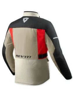 Kurtka motocyklowa tekstylna REV’IT! Convergent H2O brązowo-czerwona