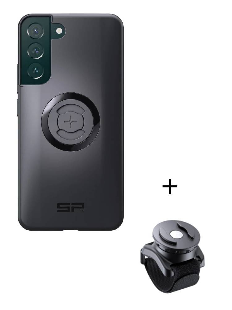 Zestaw: etui na telefon Samsung Galaxy S22+ + uchwyt na rzep SPC+ SP Connect