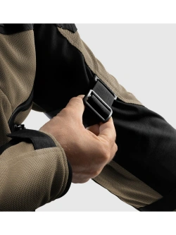 Kurtka motocyklowa tekstylna Rebelhorn Scandal 3 brązowo-czarno-czerwona