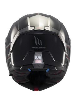 Kask szczękowy MT Atom 2 SV Solid czarny połysk