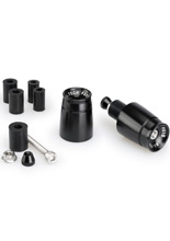 Końcówki kierownicy PUIG Speed uniwersalne czarne (długie) [do kierownic o średnicy 13-18 mm]