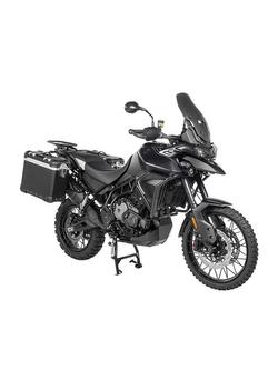 Zestaw: kufry boczne z anodowanego aluminium czarne "And-Black" Zega Evo + stelaże czarne Touratech Triumph Tiger 900 Rally / Pro / GT / GT Pro (20-) (31+38L)