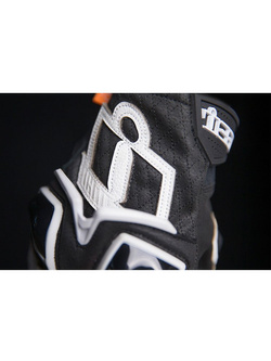 Rękawice motocyklowe Icon Hypersport Short czarno-białe