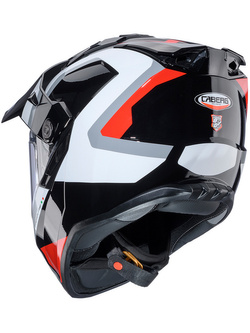 Kask adventure Caberg Tanami Scram czarno-szaro-czerwony