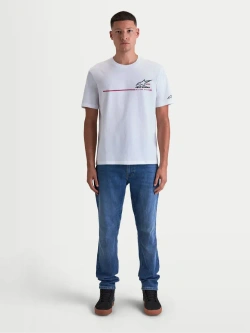 Koszulka z krótkim rękawem Alpinestars P1 CSF biała