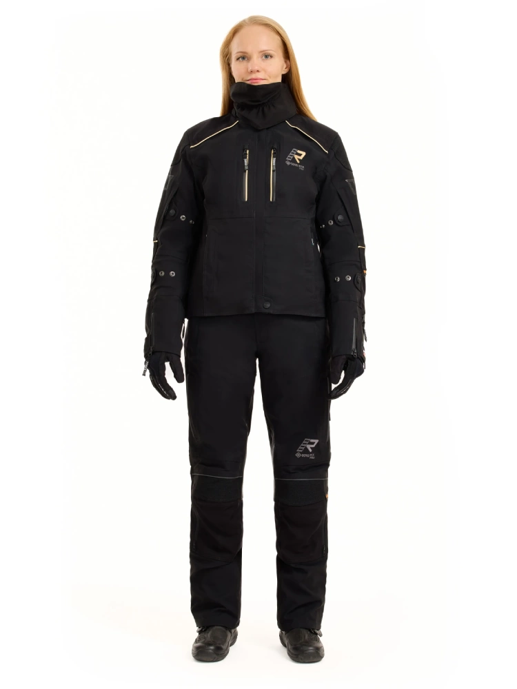 Kurtka motocyklowa damska tekstylna Rukka FlexoRina czarno-brązowa