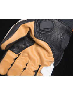 Rękawice motocyklowe Icon Hypersport Short czarno-białe