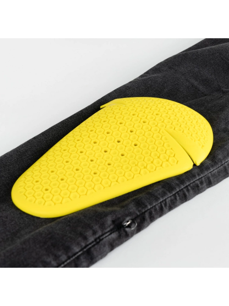 Jeansy motocyklowe Knox Colton Slim Charcoal czarne