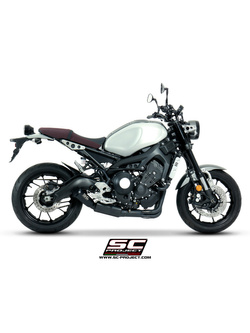 Pełny układ wydechowy 3-1, SC-Project 70's Conical Stainless Steel [Czarny mat] - Yamaha XSR [16-20]