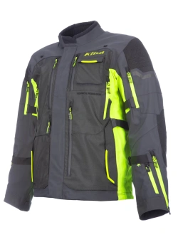 Kurtka motocyklowa tekstylna Klim Badlands Pro szaro-fluo żółta
