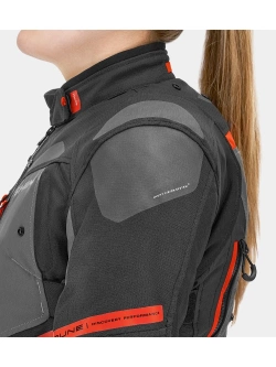 Kurtka motocyklowa damska tekstylna Shima Dune czarno-czerwona