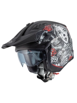 Kask szczękowy Premier Subverter DB 9 BM czarno-biało-czerwony