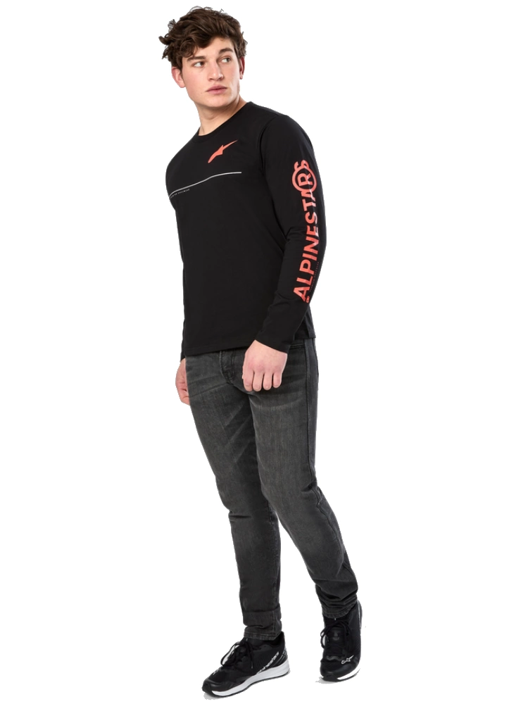Koszulka z długim rękawem Alpinestars Committed Csf Tee czarna