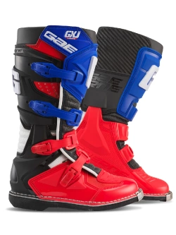 Buty enduro dziecięce Gaerne GX-J czerwono-biało-niebieskie
