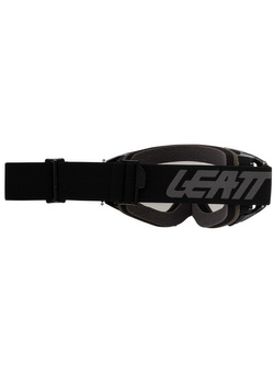 Gogle motocyklowe z lekko przyciemnianą szybą Leatt Vizion 3.5 Stealth czarne