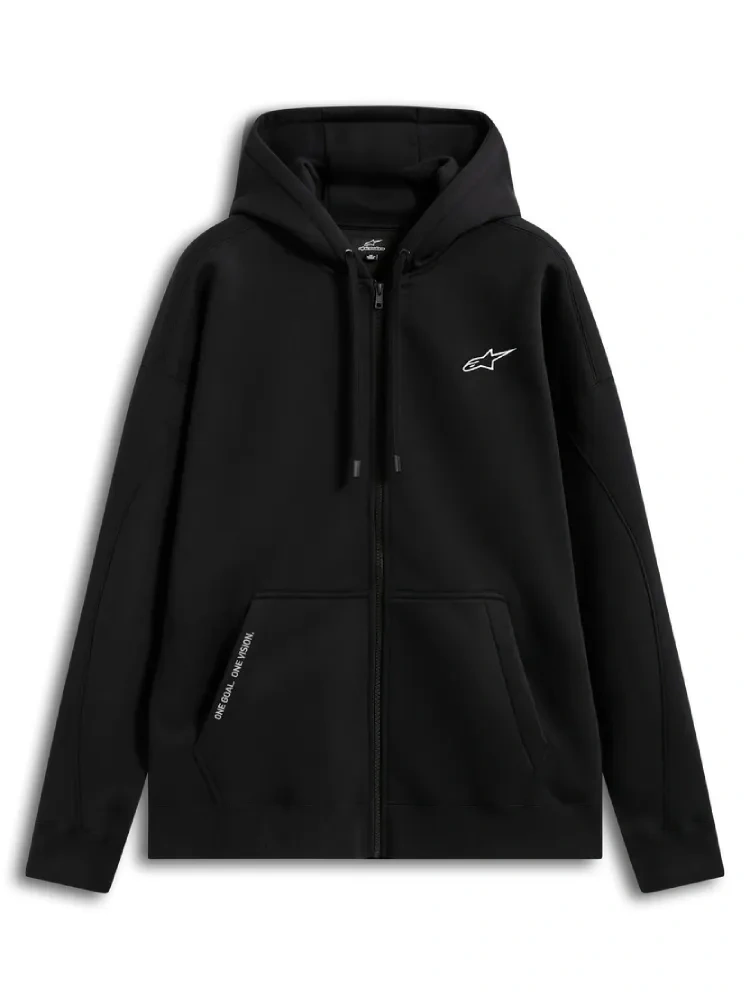 Bluza z kapturem Alpinestars Pioneer zapinana na zamek, czarna