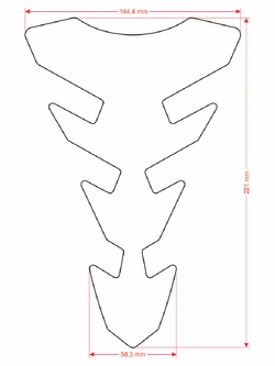 Tankpad Uniwersalny Onedesign Gold Expression Slim czerwony