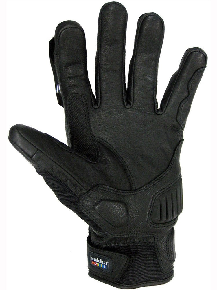 Rękawice motocyklowe skórzano-tekstylne Rukka Ceres 2.0 czarno-białe