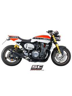 Tłumik SC-Project Conic 70's Stainless Steel, Czarny mat (Slip on) - Yamaha XJR 1300 / RACER [15-16]