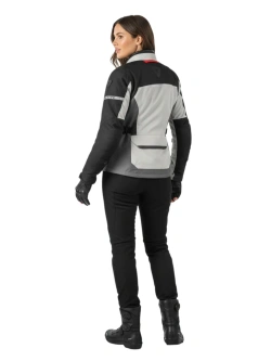 Kurtka motocyklowa damska tekstylna REV’IT! Outback 4 H2O szaro-czarna