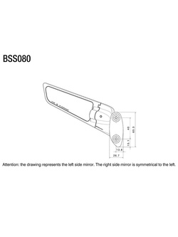 Lusterka motocyklowe Rizoma Stealth (2 sztuki w zestawie) czarne