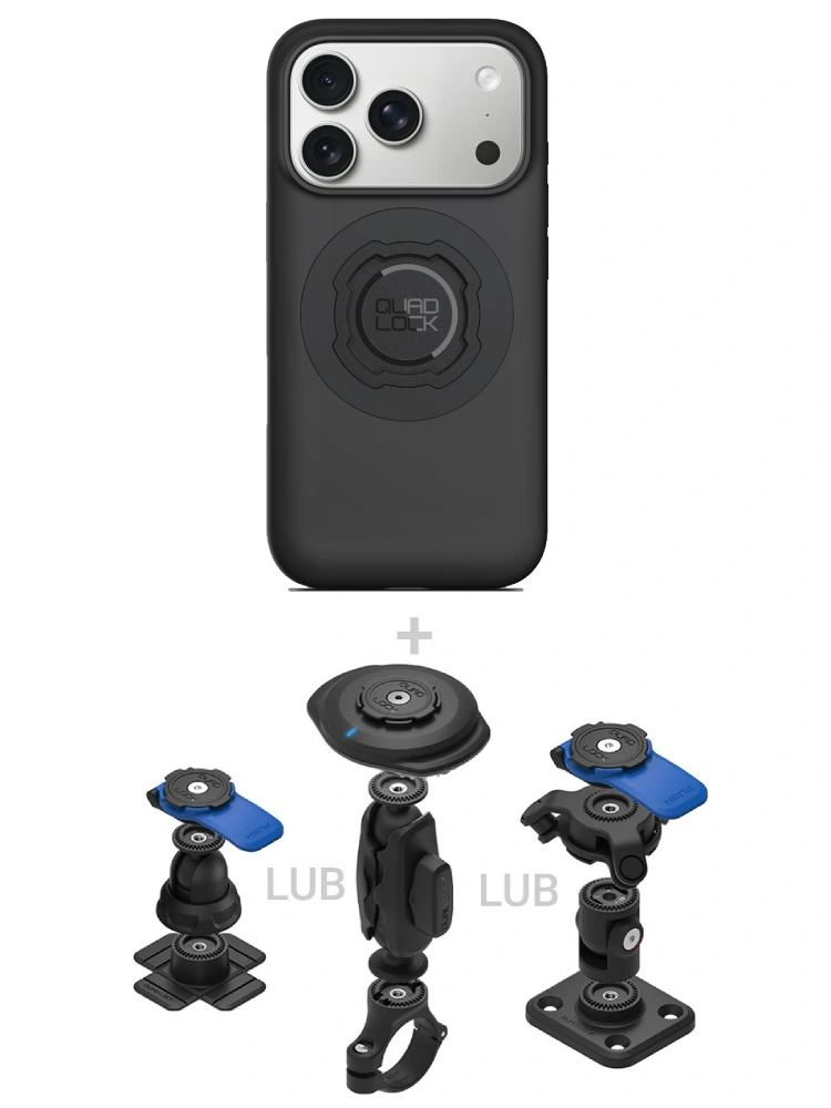 Zestaw 360 Quad Lock: etui MAG na telefon iPhone 18 Pro (magnetyczne) + wybrane komponenty