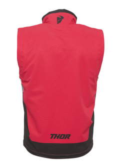 Kamizelka motocyklowa Thor Warm Up czerwono-czarna