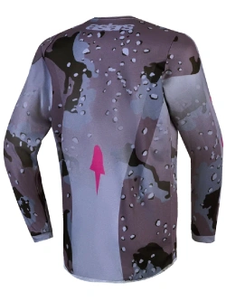 Bluza cross dziecięca Alpinestars MX Fluid Lone szaro-fioletowa