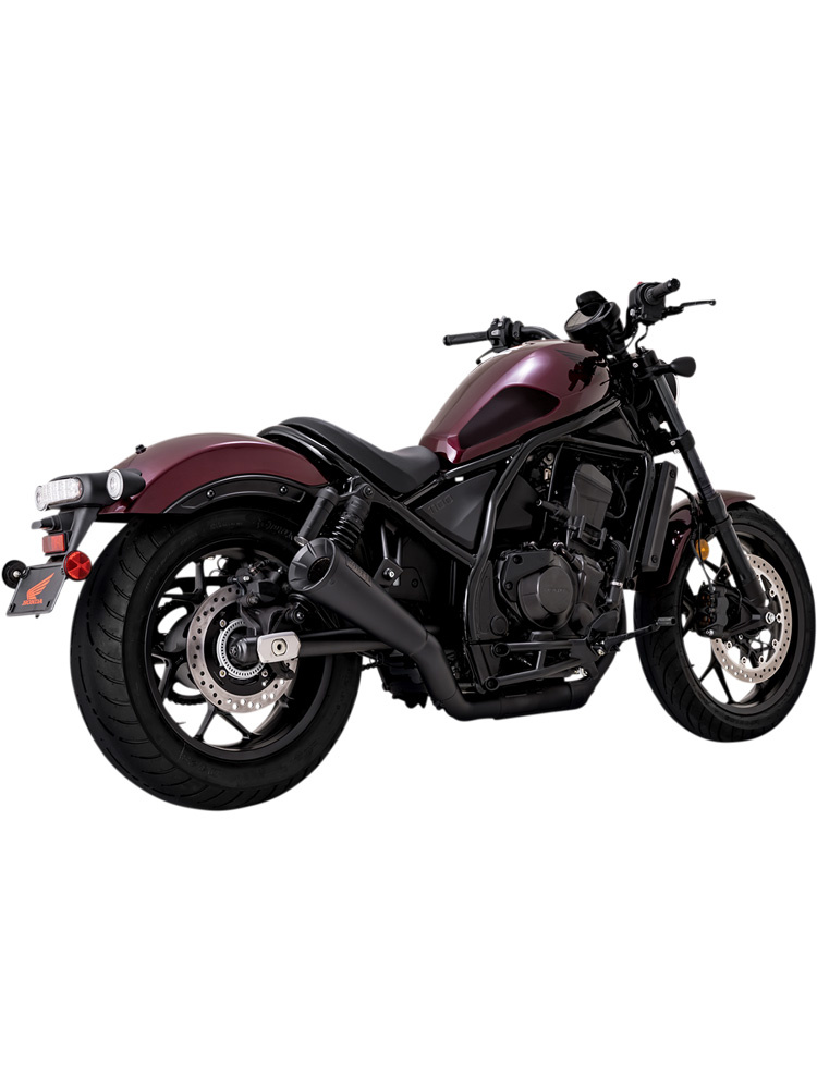 Tłumik motocyklowy Vance & Hines Slip-on Upsweep do Hondy CMX Rebel 1100 (21-) czarny matowy