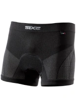 Bokserki termoaktywne SIXS 4-Season z wkładką ochronną czarno-szare