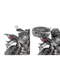 Stelaż pod kufer centralny Monokey, Monolock Kappa Triumph Street Triple 765 [bez płyty montażowej]