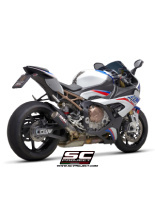 Tłumik SC-Project, CR-T Carbon / Tytan (Z tytanową siatką na wylocie) (Slip On) - BMW S 1000 RR [20-22]