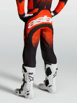 Spodnie cross Alpinestars MX Techstar Swan czerwono-czarne
