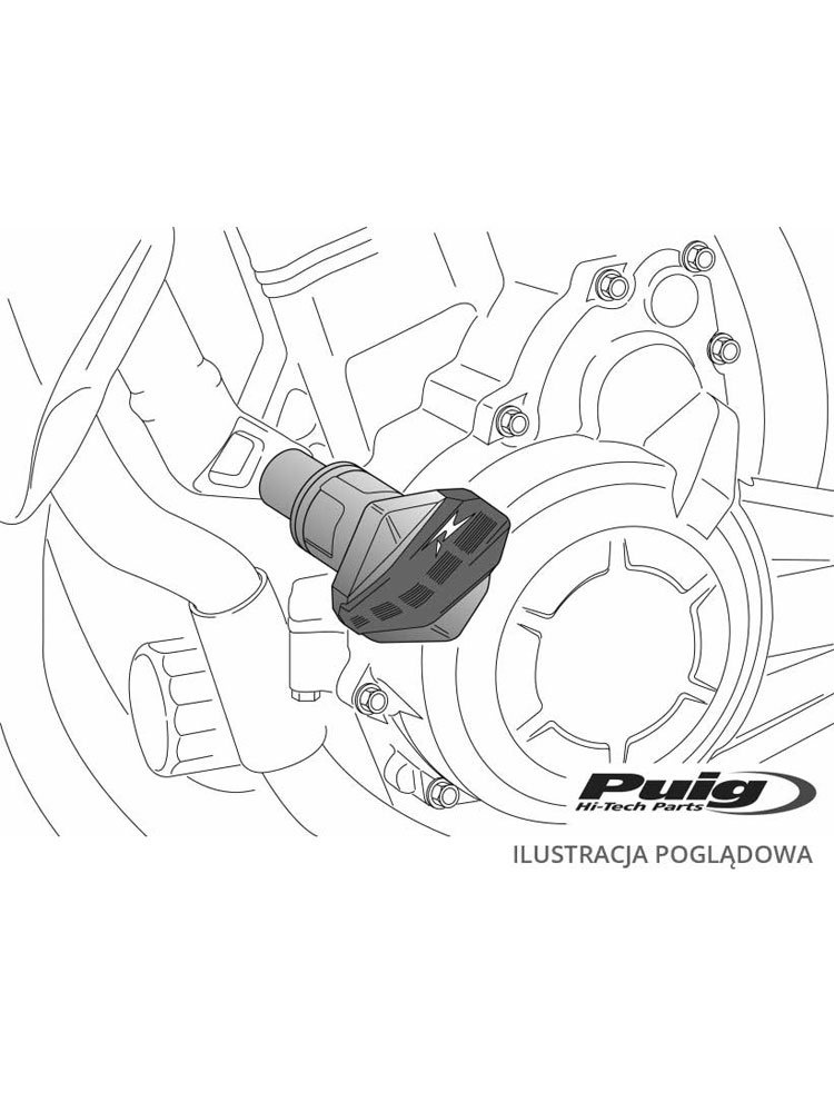 Crash pady PUIG do Yamaha YZF-R6 03-05 (czarne)