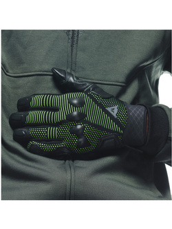 Rękawice motocyklowe Dainese Unruly Ergo-Tek czarno-zielone