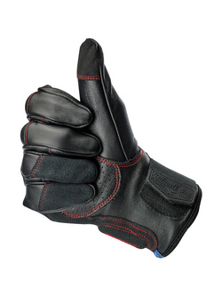 Rękawice motocyklowe Biltwell Belden czarno-czerwone