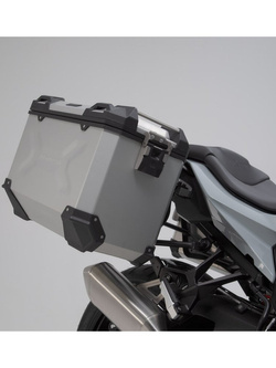 Zestaw: kufry boczne 45/45L + kufer centralny 38L Trax Adv + stelaże SW-MOTECH do BMW S 1000 XR (19-)