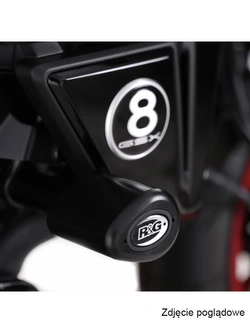 Crash pady Aero R&G Racing Suzuki GSX-8T/ GSX-8TT (25-)/ GSX-8S (23-) białe