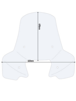 Szyba motocyklowa GIVI do Piaggio Medley 125-150 I-Get/ Medley S 125-150 I-GET (20-) przezroczysta [mocowanie w zestawie]
