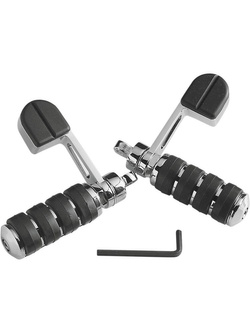 Podnóżki z oparciem na pięty Large ISO Kuryakyn do Harley Davidson chromowane