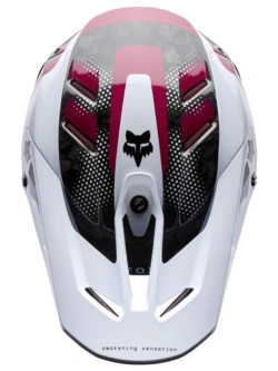 Kask enduro Fox V3 RS Tactile czarno-biały