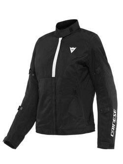 Kurtka motocyklowa tekstylna damska Dainese Risoluta Air Tex czarno-biała