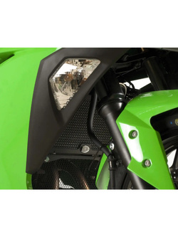 Osłona chłodnicy R&G Racing Kawasaki NInja 250 (08-17)/ 300 (12-20)/ Z 250 (13-18) zielona