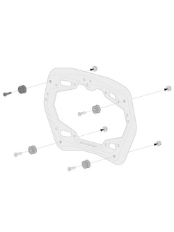 Zestaw: kufry boczne + stelaże EVO ABS ® Aero System Sw-Motech do Triumph Tiger 1050 (06-12) [pojemność: 2 x 25 L]