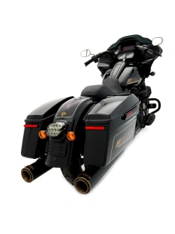 Tłumiki motocyklowe Rinehart Racing 4.5" HP45 XL do wybranych modeli Harley Davidson Touring czarne/brązowe matowe