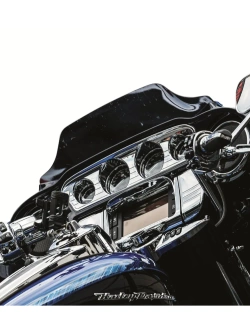 Panel wskaźników Kuryakyn Harley Davidson (wybrane modele) srebrny