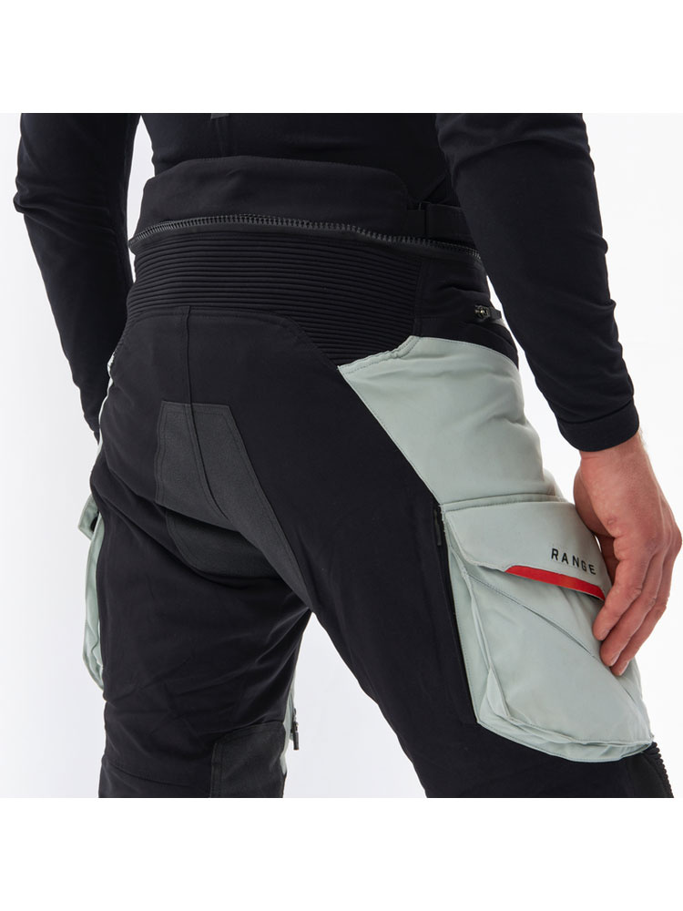 Spodnie motocyklowe tekstylne Rebelhorn Range szaro-czarne