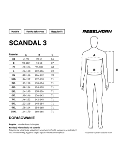 Kurtka motocyklowa tekstylna Rebelhorn Scandal 3 brązowo-czarno-czerwona