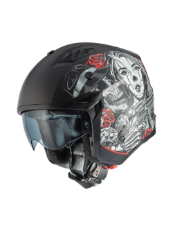 Kask szczękowy Premier Subverter DB 9 BM czarno-biało-czerwony